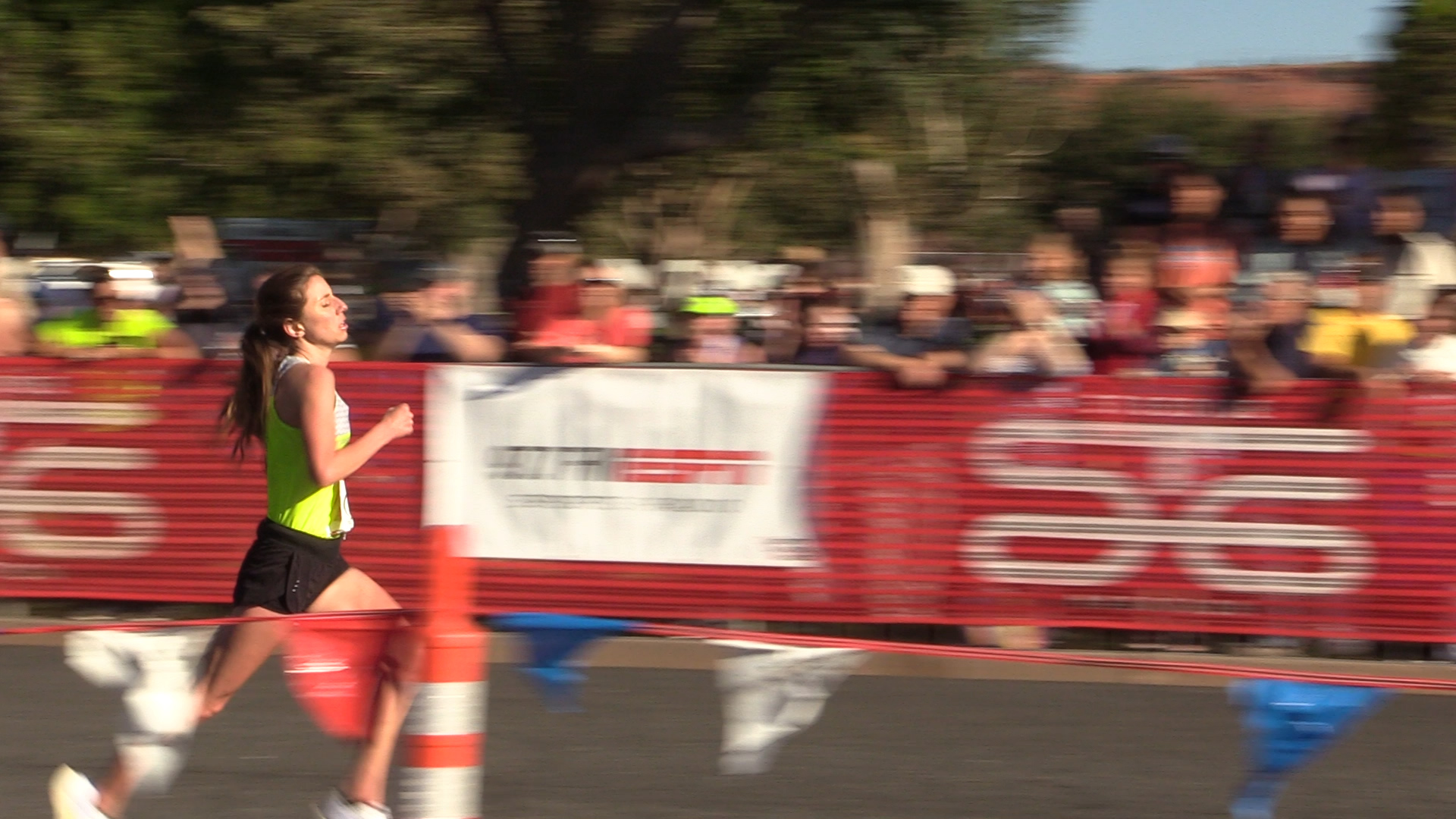 Footage from the St. Marathon finish line Redrock Media